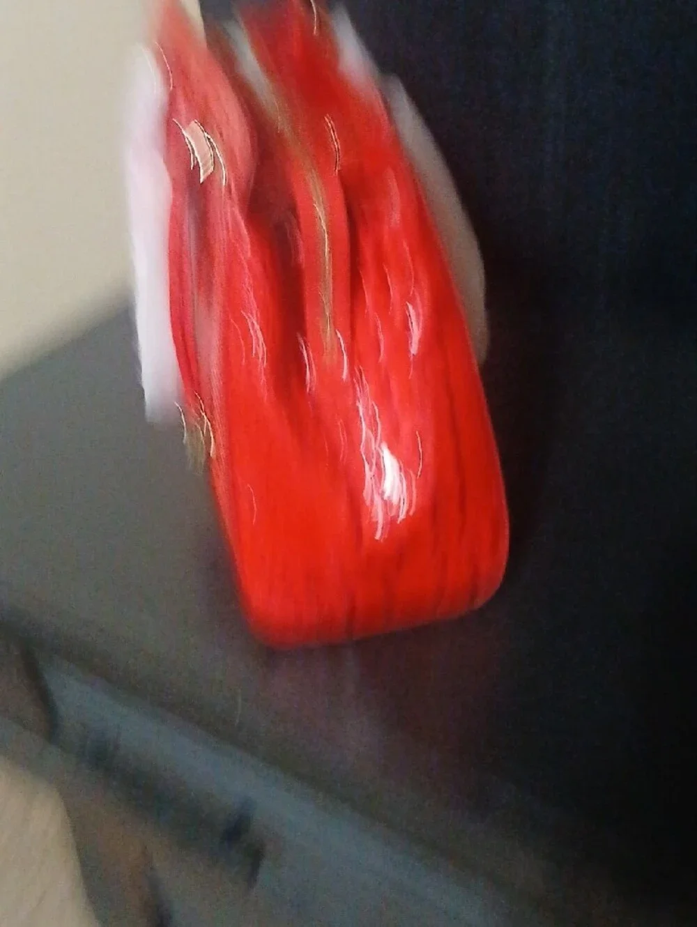 Brahmin Red Croc-Embossed Satchel